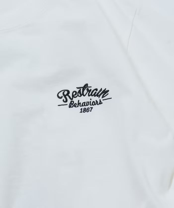 Big Silhouette Design Back Embroidery Crew Neck T-Shirt / TIGER 【Limited Edition】