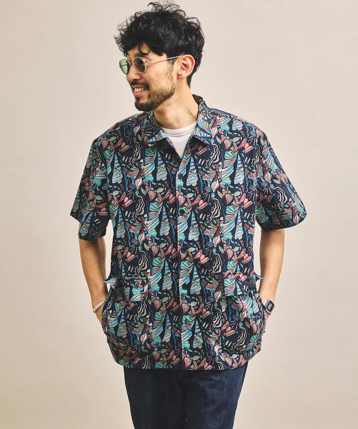 FREAK'S STORE for BEACH & FES Recycled Nylon Short Sleeve Shirt