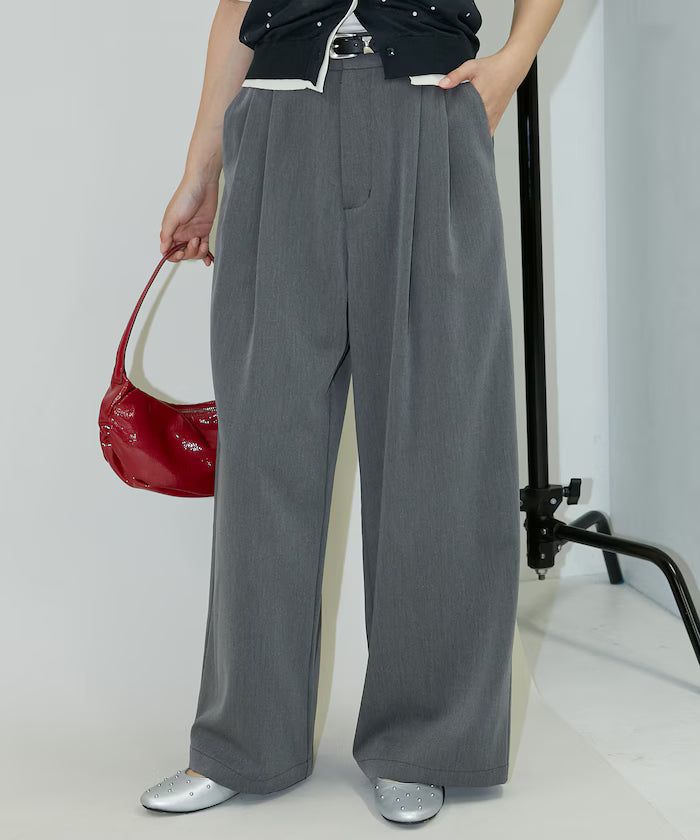 2-pleat slacks pants limited edition