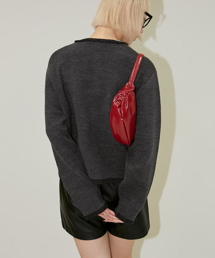 No Collar Jacket Style Knit Cardigan Limited Edition