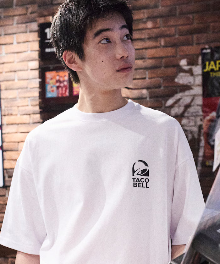 Limited Edition TACOBELL×FREAK'S STORE Exclusive Big Silhouette Back Print Crew Neck T-Shirt