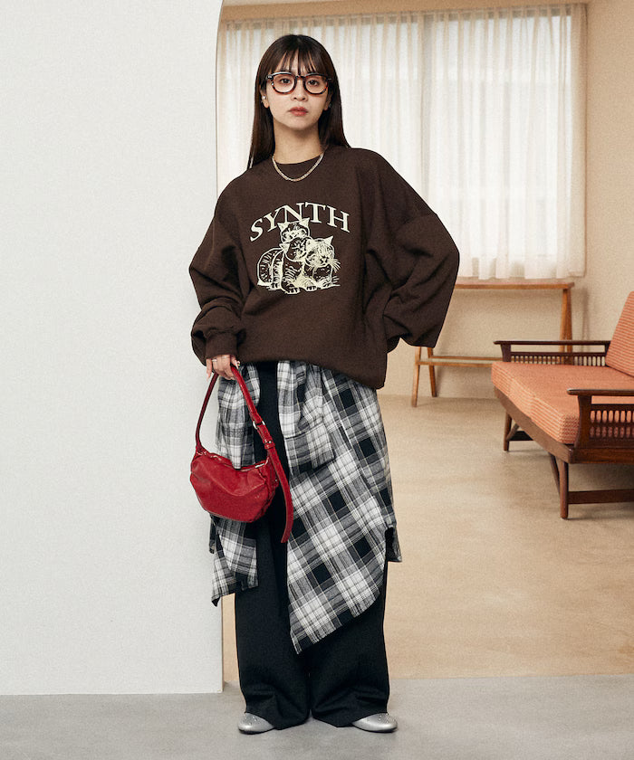 SYNTH Cat Fleece Lined Sweatshirt Limited Edition