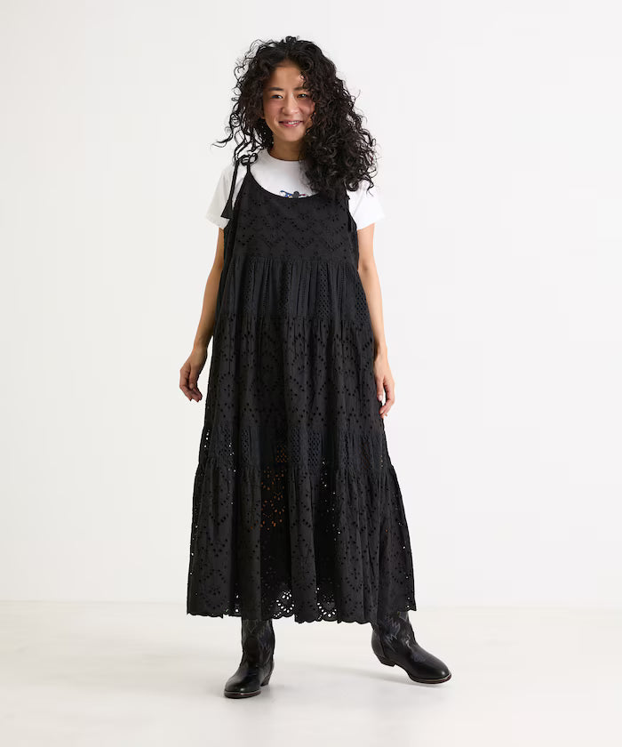 India Shifraretiard Shoulder Ribbon Camisole Dress