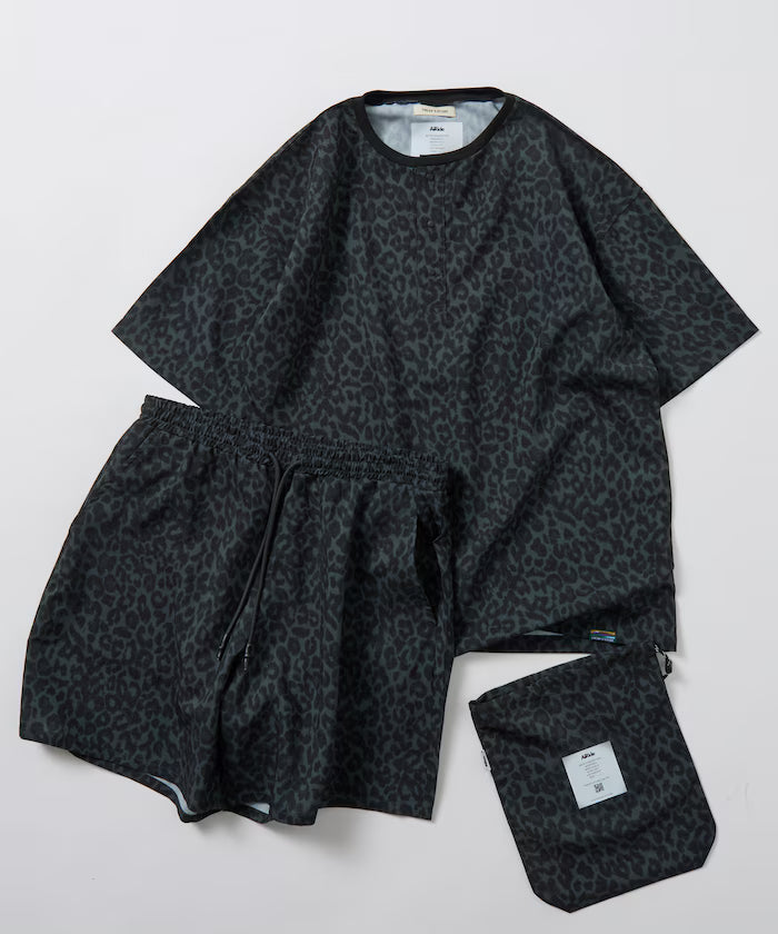 AiRide/Packable Setup/Henley Neck Pullover/Shorts/Packable/Quick-Drying/UVA Cut 【Limited Edition】