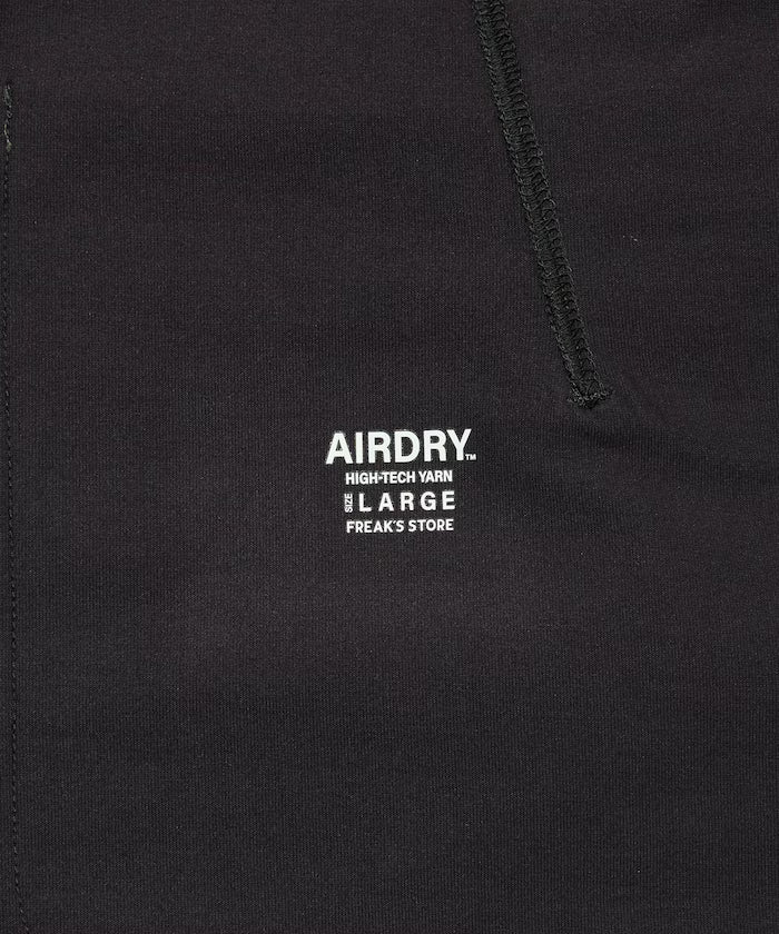 AIRDRY HIGH TECH YARN High-Performance Material Easy Wide Slacks Pants Relaxed Fit