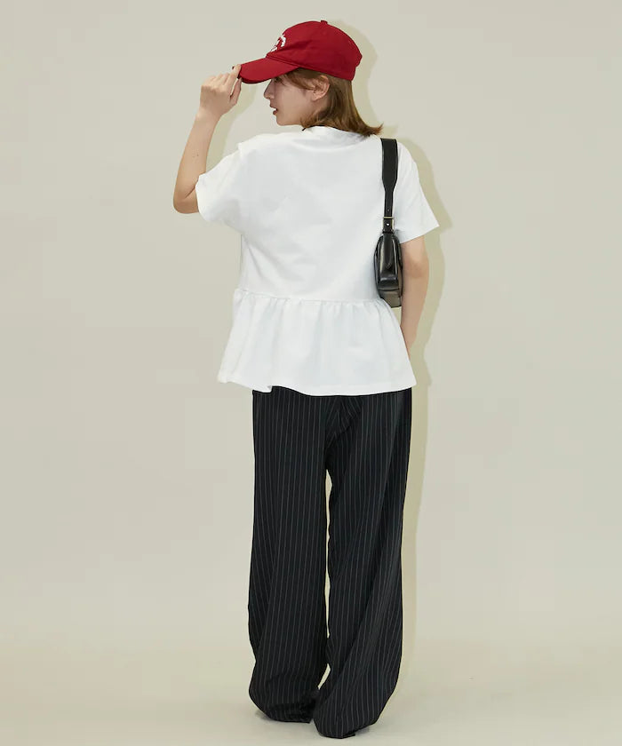 <Contact Cooling> Cool Ponchi Peplum T-Shirt Limited Edition