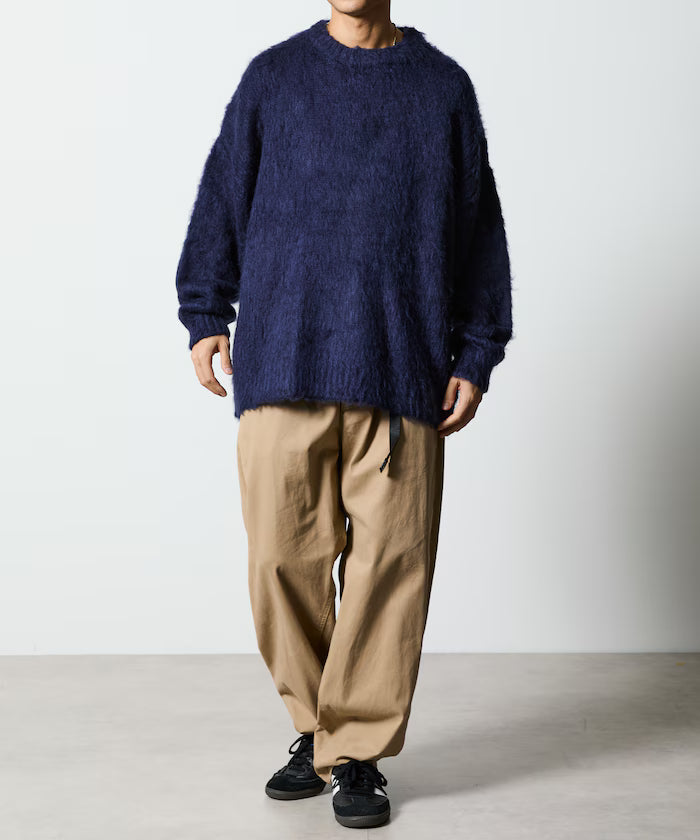 Relaxed Fit Crew Neck Pullover Shaggy Knit [Limited Edition]