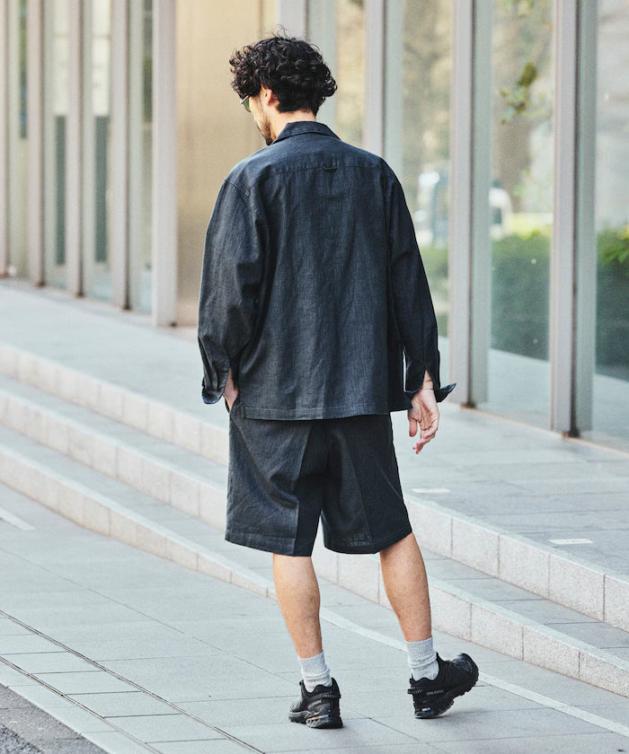 LINEN COTTON EASY SHORT PANTS