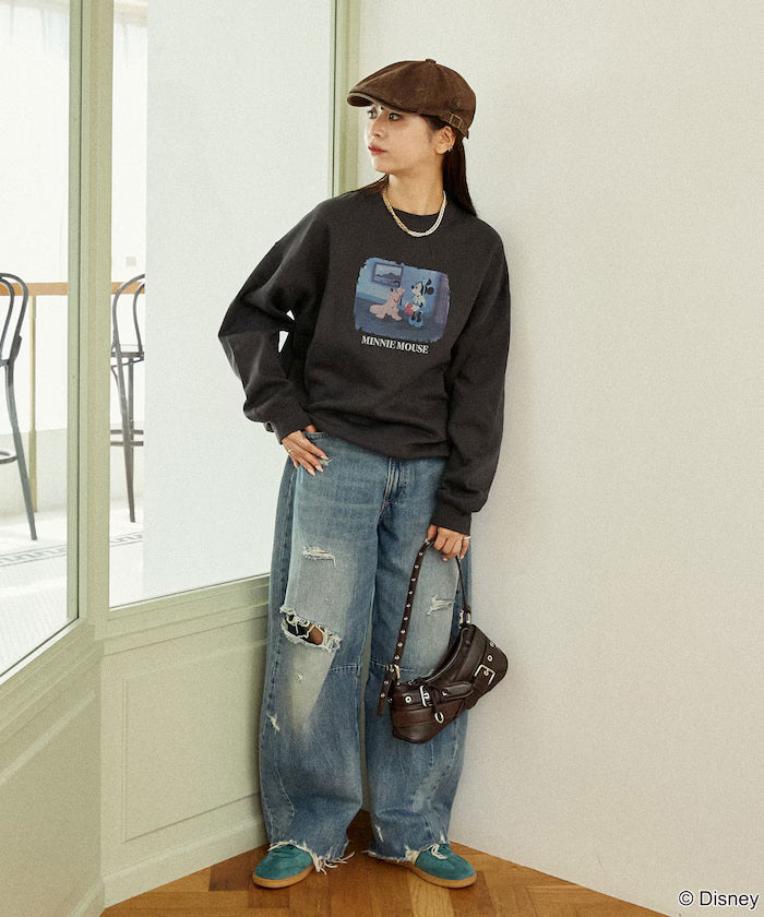 Minnie Mouse/ミニーマウス/Photo Print Crew Neck Sweat Limited Edition