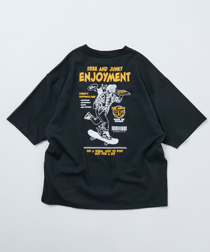 Limited Edition Big Silhouette Back Print T-Shirt SKATE MAN
