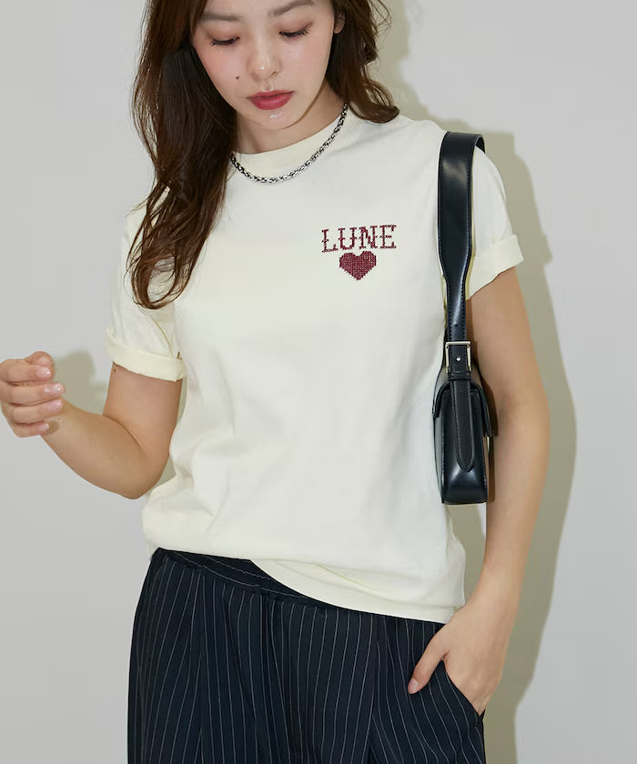 Heart Cross Stitch T-Shirt Limited Edition - Yellow