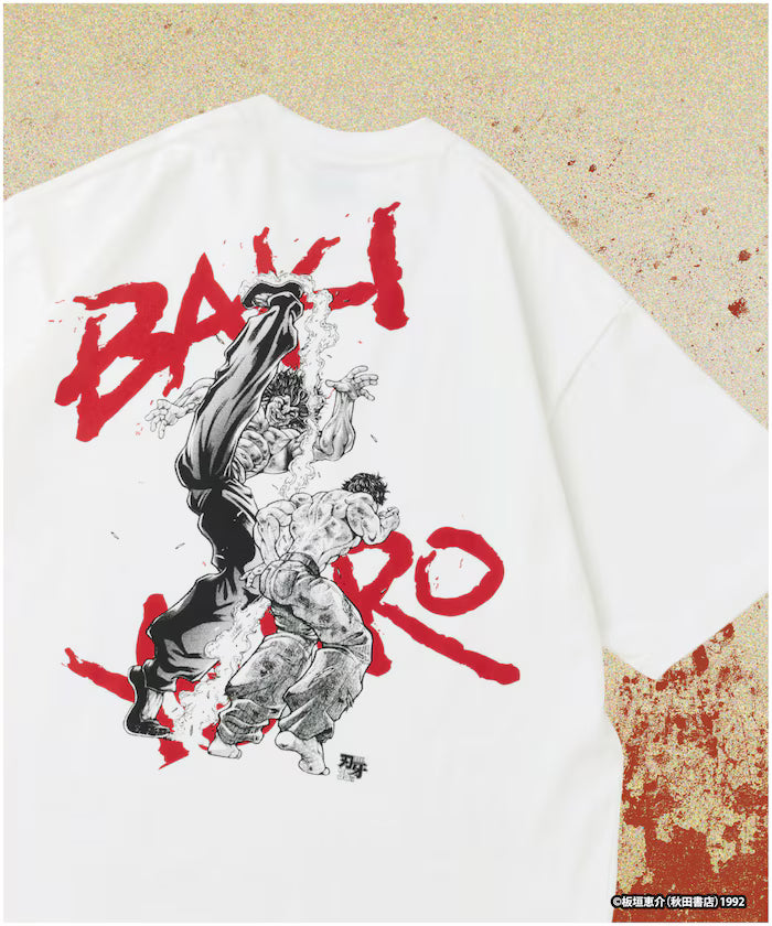 [Sales start June 12, 12:00] Baki 'The World's Strongest Father-Son Fight' Print Crew Neck T-Shirt