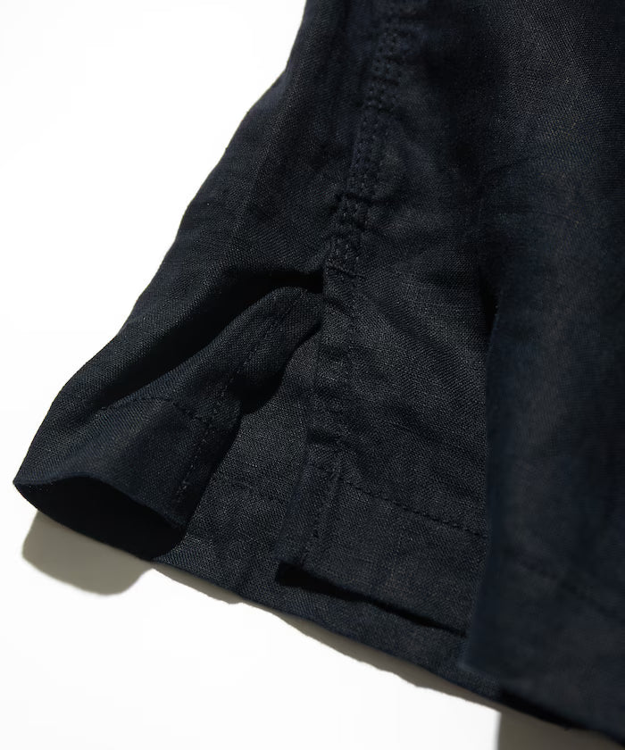 Belgium Linen Open Collar Shirt 1.1