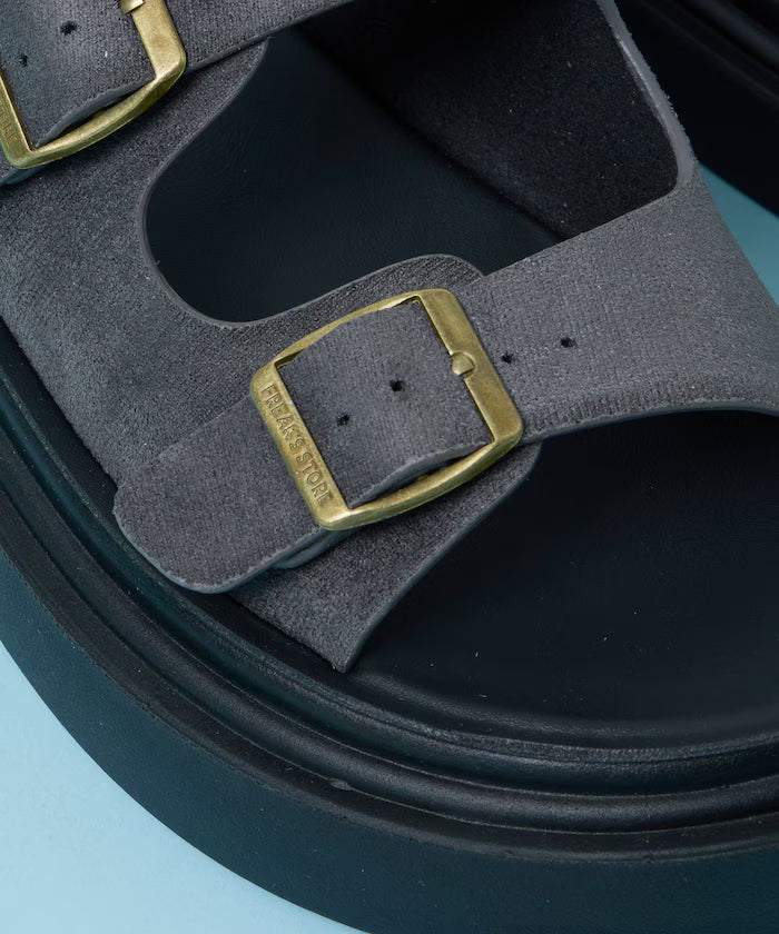 Lazerette SW Double Strap Slide Sandal / Platform Sole [23~28cm] 【Limited Edition】