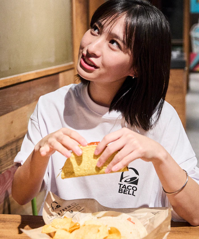 Limited Edition TACOBELL×FREAK'S STORE Exclusive Big Silhouette Back Print Crew Neck T-Shirt