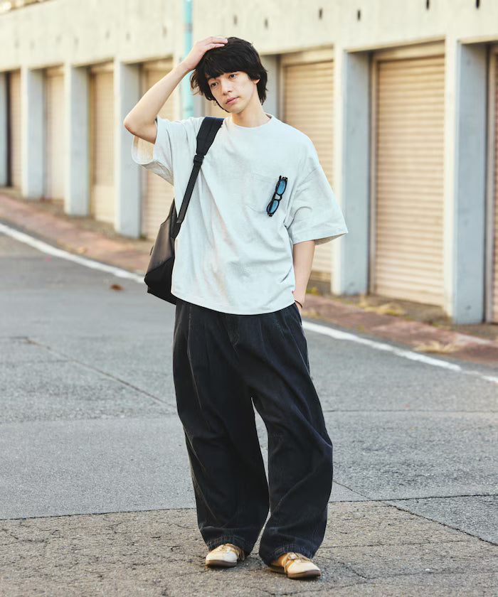 9 oz Heavyweight Big Silhouette Crew Neck Pocket T-Shirt / Heavyweight [Limited Edition]