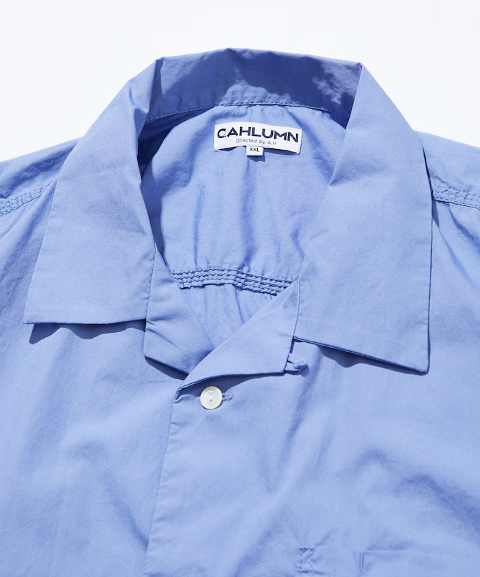 Magazine Pocket Chain Stitch Open Collar Shirt