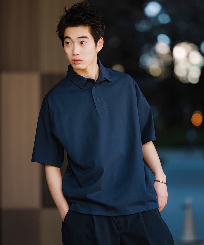 STORATECH/Stratech Big Silhouette Polo Shirt/Antibacterial/Odor Resistant/Sanitizing/UV Cut/Contact Cooling/Quick Drying 【Limited Release】