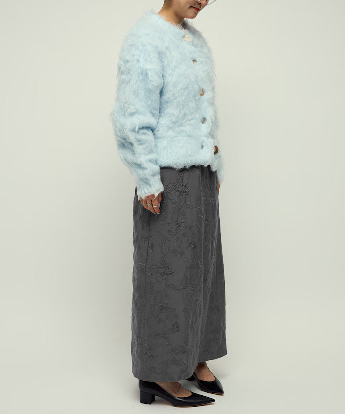 Flower Embroidery I-Line Easy Skirt
