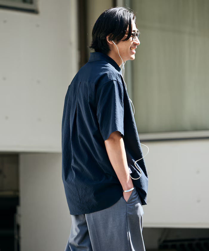 AiRide/AiRide Relax Fit Short Sleeve Seersucker Shirt/Pocketable/Quick Dry/UV Cut [Limited Edition]