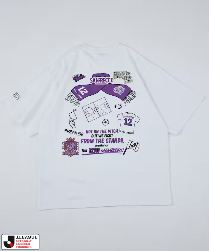 [Sales start on May 15 at 12:00] J.LEAGUE × FREAK'S STORE Custom SUPPORTERS SHORT SLEEVE TEE [Sanfreece Hiroshima]