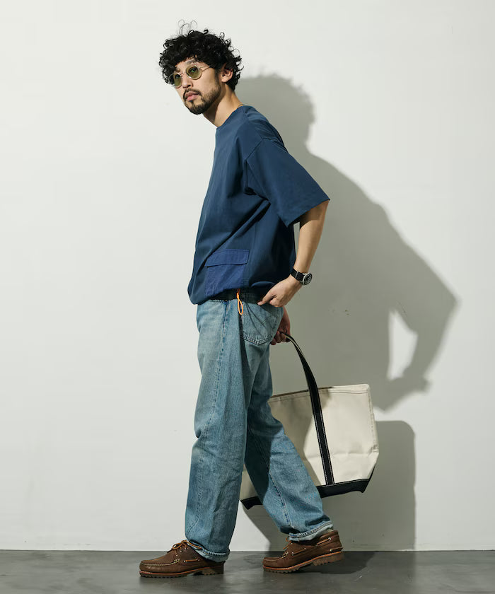 6 oz Side Pocket Spindle Short Sleeve T-Shirt / Big Silhouette