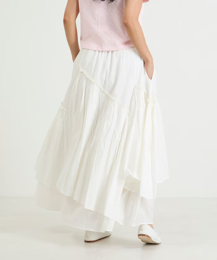 India Frill Maxi Gathered Skirt
