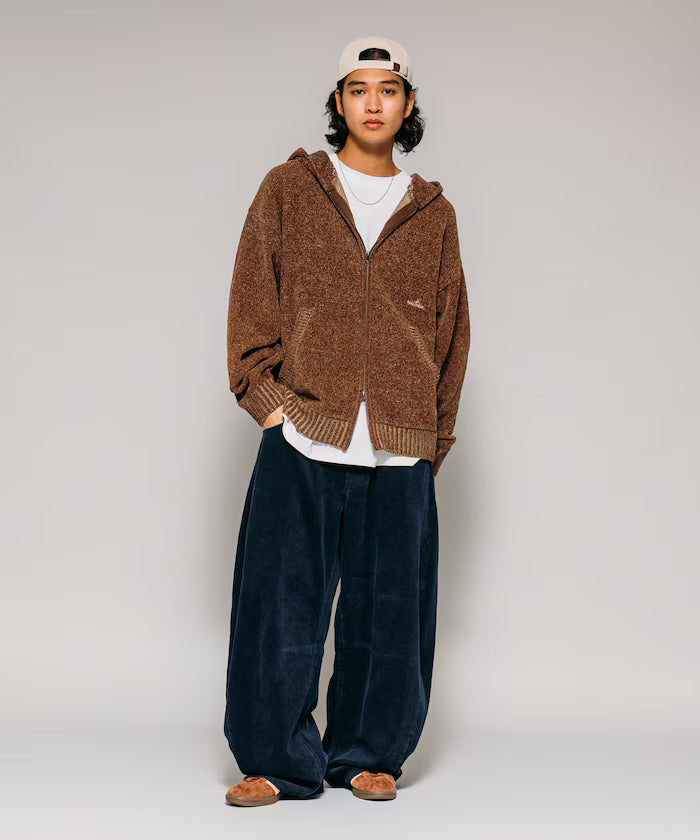 Wide Silhouette One Wash Curve Corduroy Pants