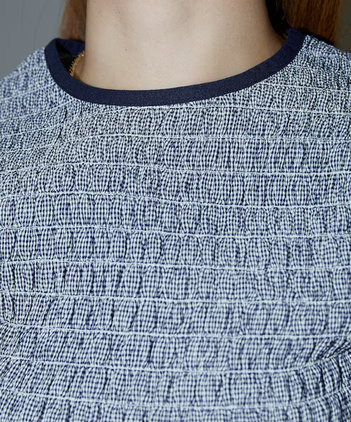 Shearing Design Check Pullover Shirt