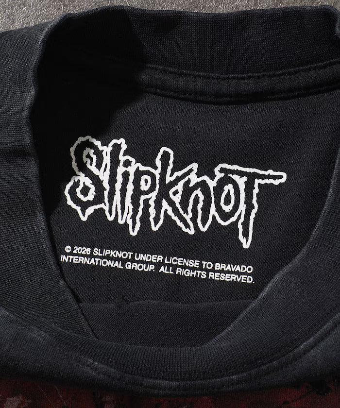 【EXCLUSIVE】Vintage-like Slipknot Back Print T-shirt / Slipknot