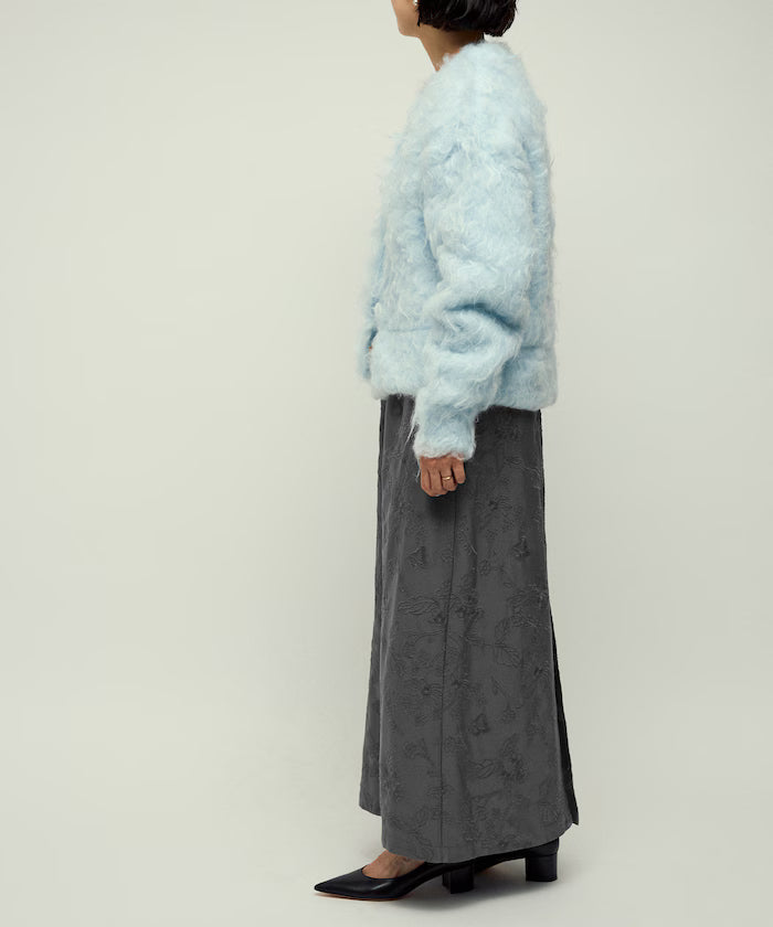 Flower Embroidery I-Line Easy Skirt
