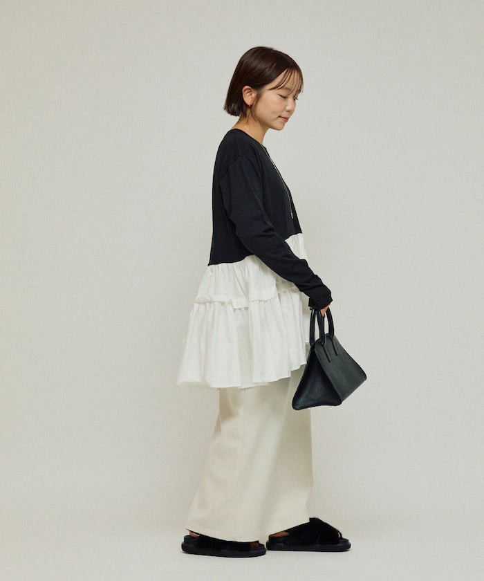 Organic Cotton Tiered Long Sleeve T-shirt