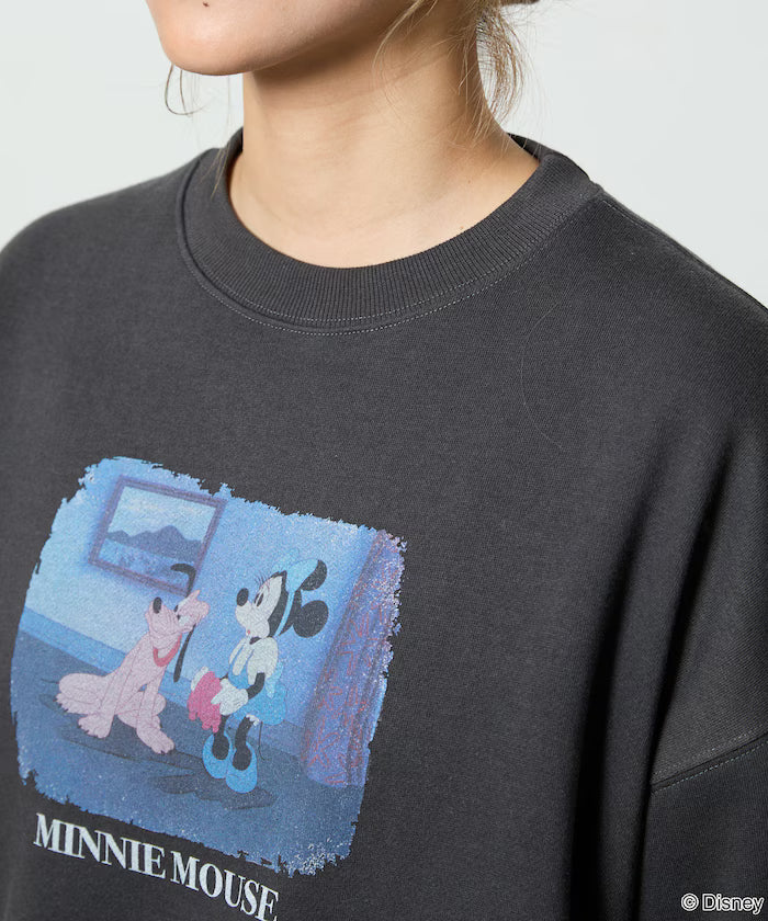 Minnie Mouse/ミニーマウス/Photo Print Crew Neck Sweat Limited Edition