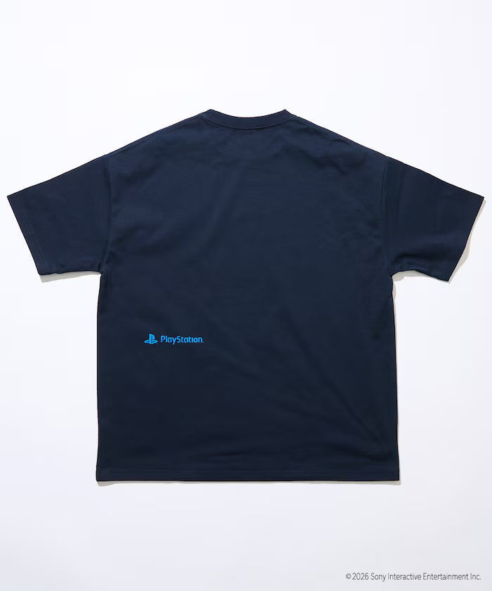 Big Silhouette Logo Back Print Crew Neck T-Shirt / PlayStation LOGO 【Limited Edition】