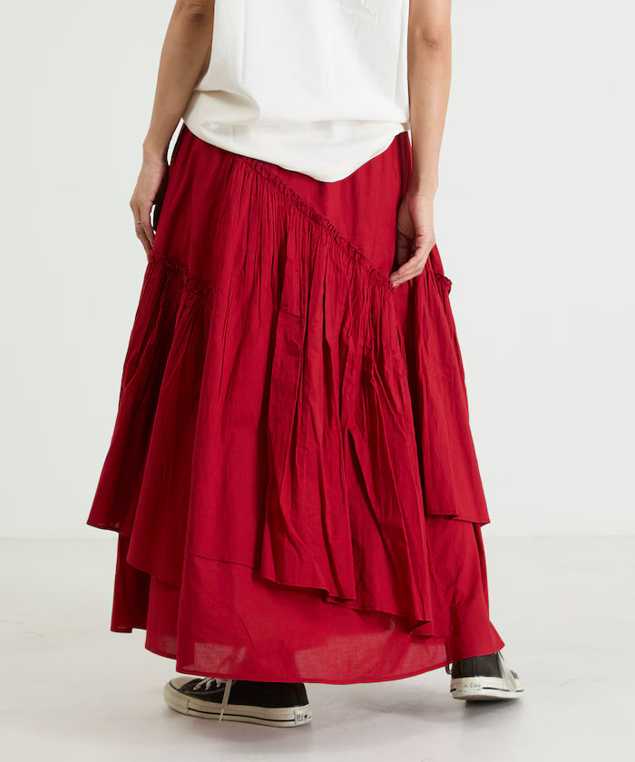 India Frill Maxi Gathered Skirt