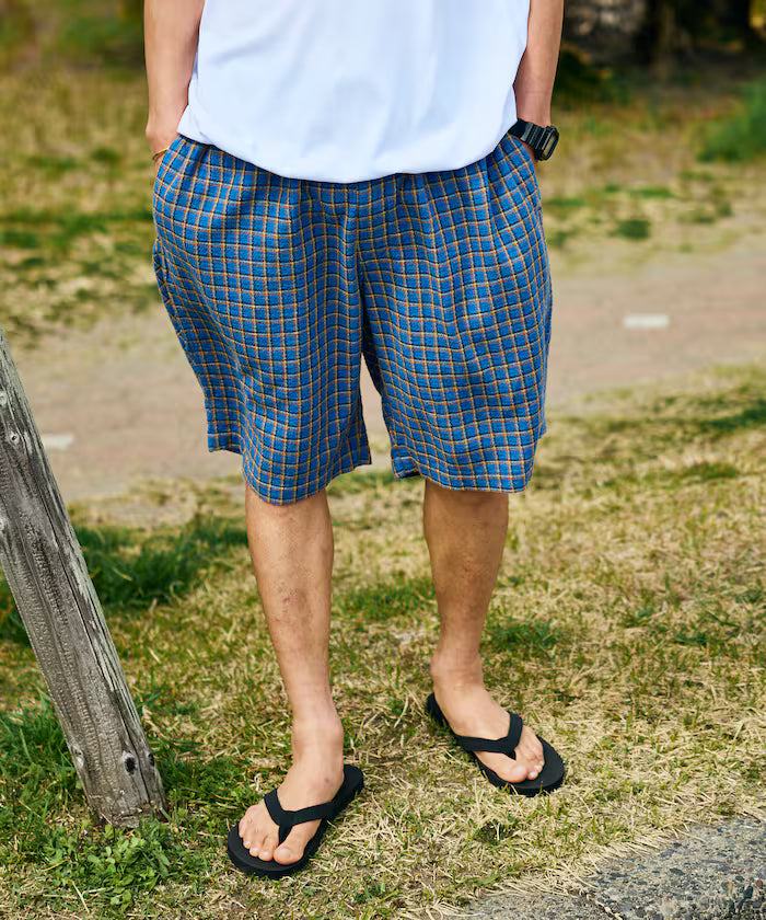 AUSTRALIAN COTTON Check Easy Shorts