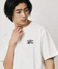 Relaxed Fit One-Point Animal Embroidery Crew Neck T-Shirt [Limited Edition] - WHT-DOG