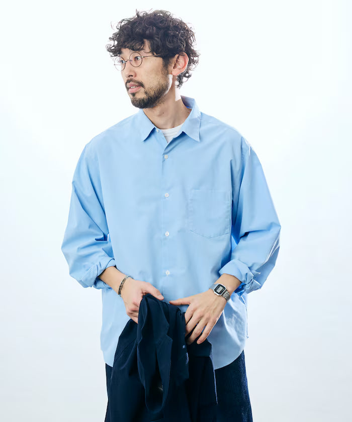 AIRDRY HIGH TECHYARN high-performance material broad regular color shirt long sleeve/quick-drying/heat shielding