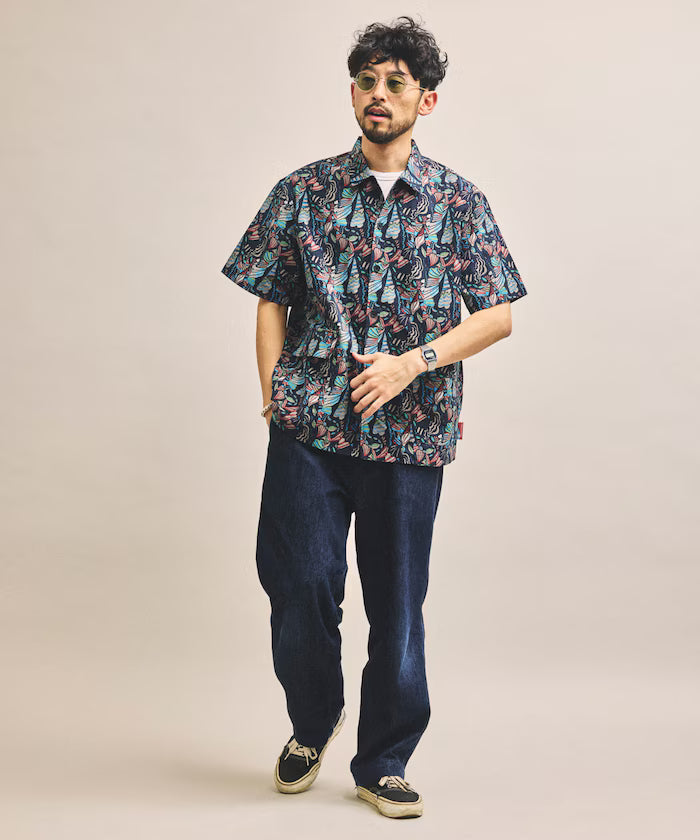 FREAK'S STORE for BEACH & FES Recycled Nylon Short Sleeve Shirt