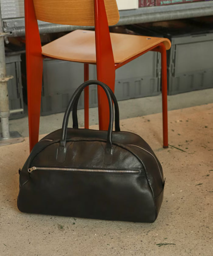 Big Leather Boston bag / Leather Boston Bag / Cowhide / Water-repellent Leather