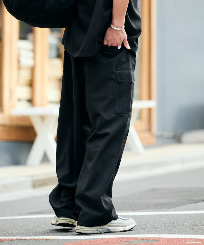AiRide/AiRide Wide Silhouette Packable Easy Cargo Pants/Aquick drying/UV cut 【Limited Edition】