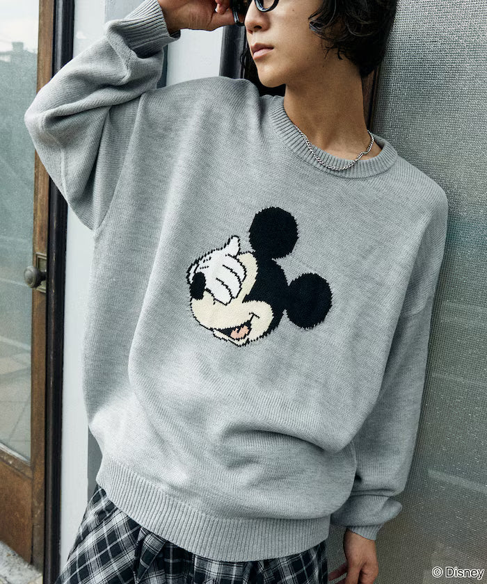 Custom Mickey Mouse Face Knit