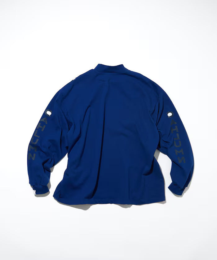 Heavy weight Jersey Mock Neck L/S Print Tee
