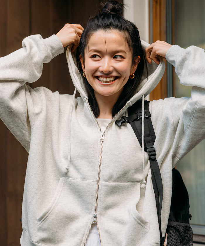 Relaxed Fit Zip-Up Hoodie 【Limited Edition】