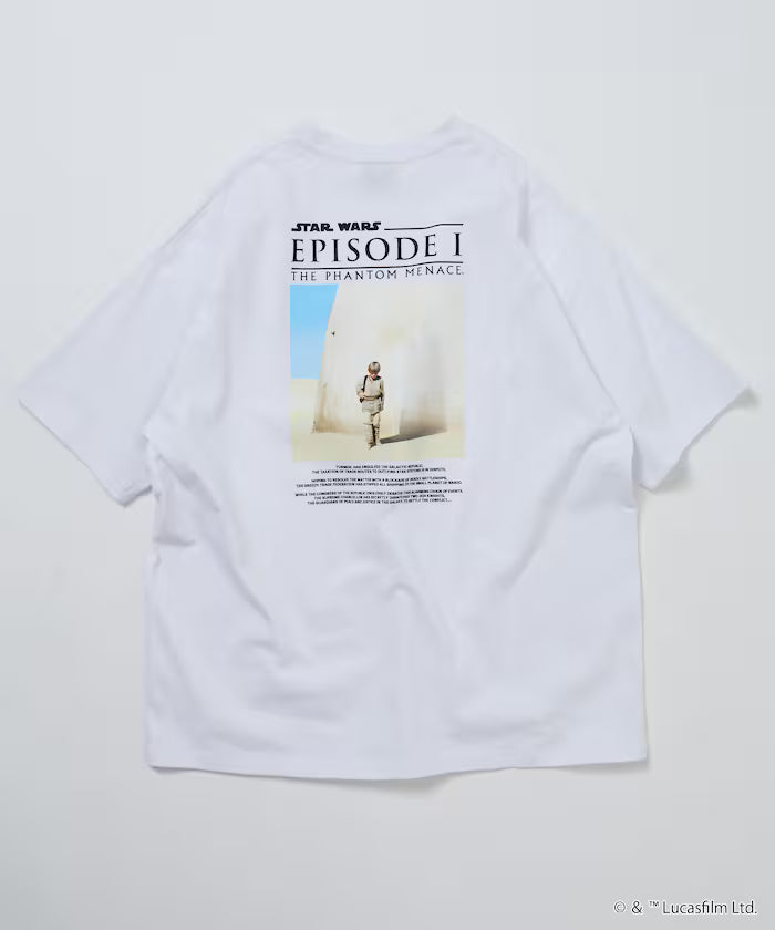 STAR WARS EPISODE 1/Star Wars Exclusive Big Silhouette Back Print Crew Neck T-shirt 【Limited Edition】