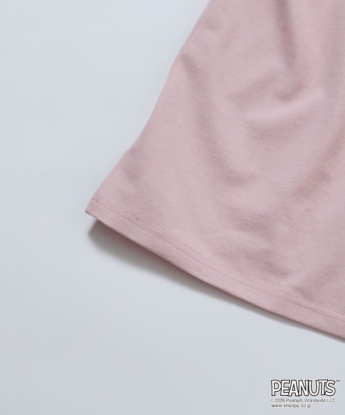 PEANUTS/Peanuts Exclusive Big Silhouette Back Print Crew Neck T-Shirt/POOCH [Limited Edition]