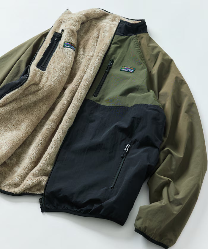 Relaxed Fit Nylon Fleece Reversible Blouson [Limited Release]