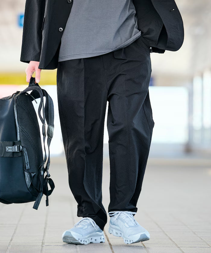 AiRide/AiRide Relax Fit Seersucker Setup/Tailored Jacket/Wide Slacks/Quick Dry/UV Cut 【Limited Release】