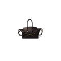 PLEADING EMOJI LEATHER BAG : BLACK - BLACK