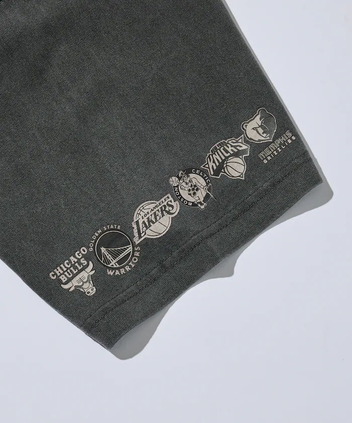 NBA × FREAK'S STORE Collaboration Random Team Logo Backprint Crewneck T-Shirt